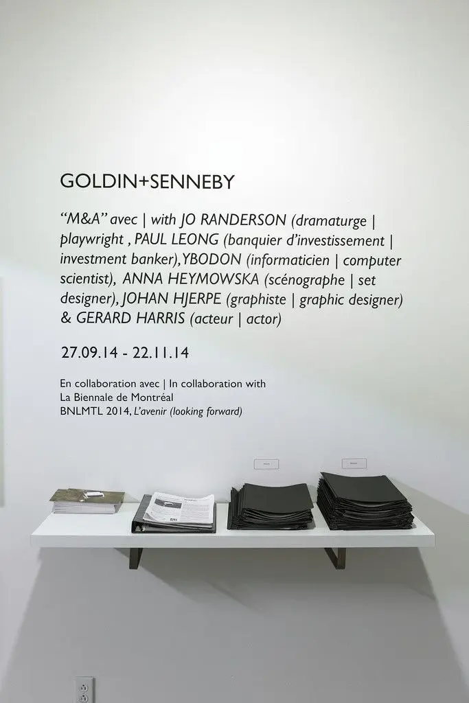 M&A by GOLDIN+SENNEBY, Jo Randerson, Paul Leong, Jacky Mallett