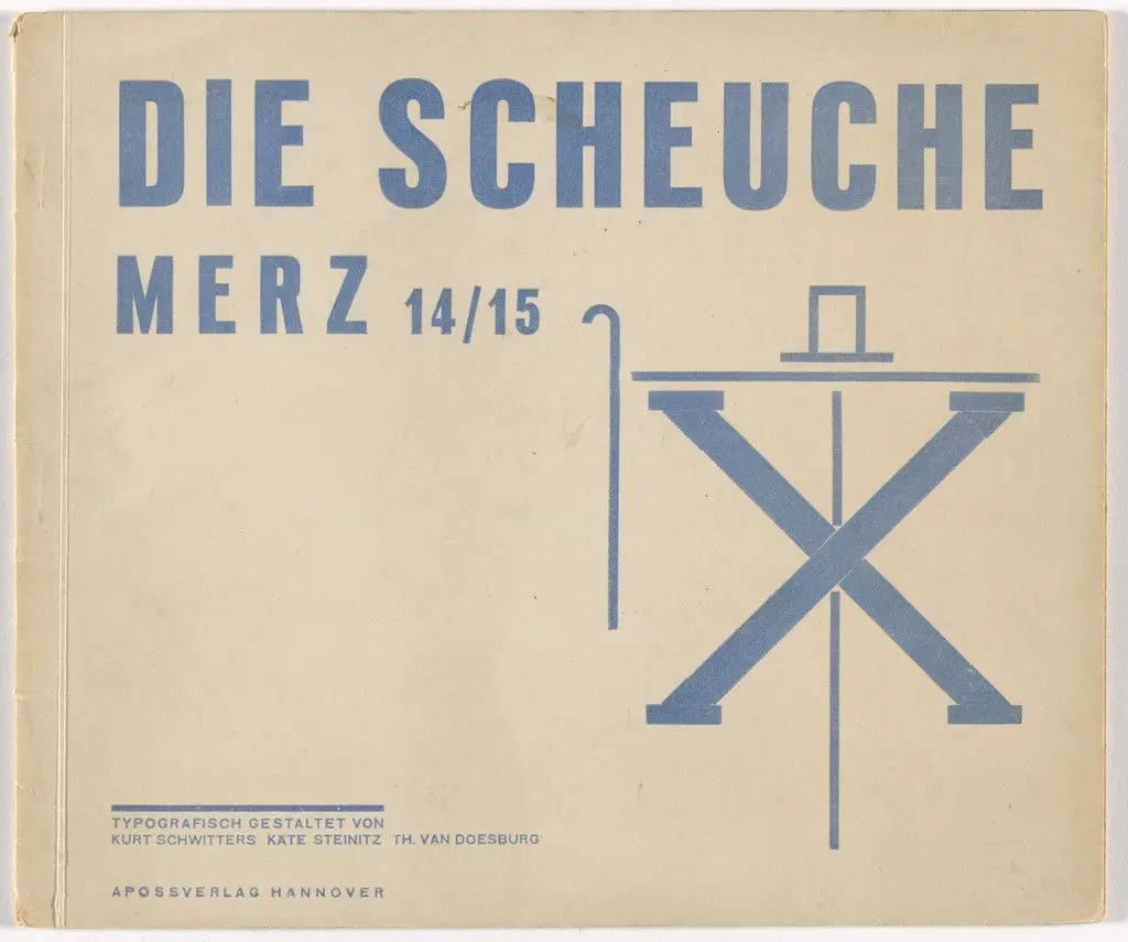 Merz no. 14/15: The Scarecrow (Die Scheuche) by Kurt Schwitters, Kate Steinitz, Theo van Doesburg