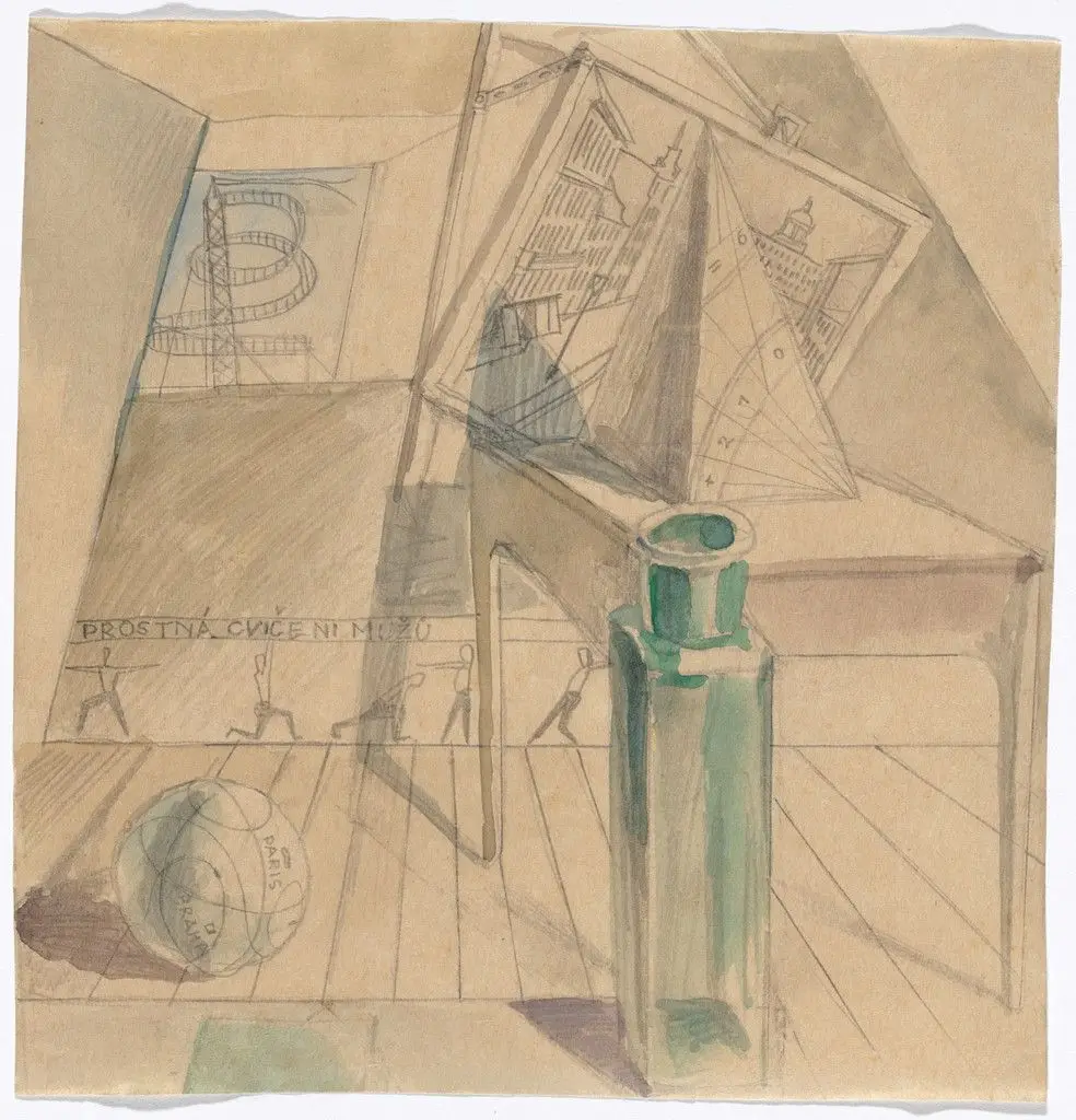 Untitled (Men’s Floor Exercises [Prostná cvičení mužů]) by Raoul Hausmann