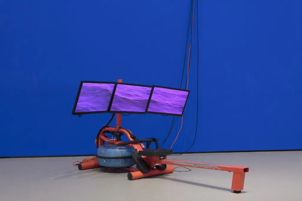 Wet and Wavy Looks—Typhon coming on for a Three Monitor Workstation by Sondra Perry