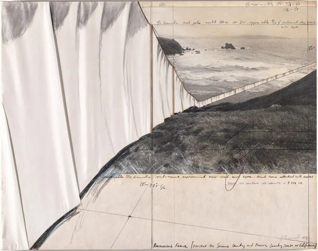 Running Fence (Project for Sonoma County and Marin County, State of California) by Christo