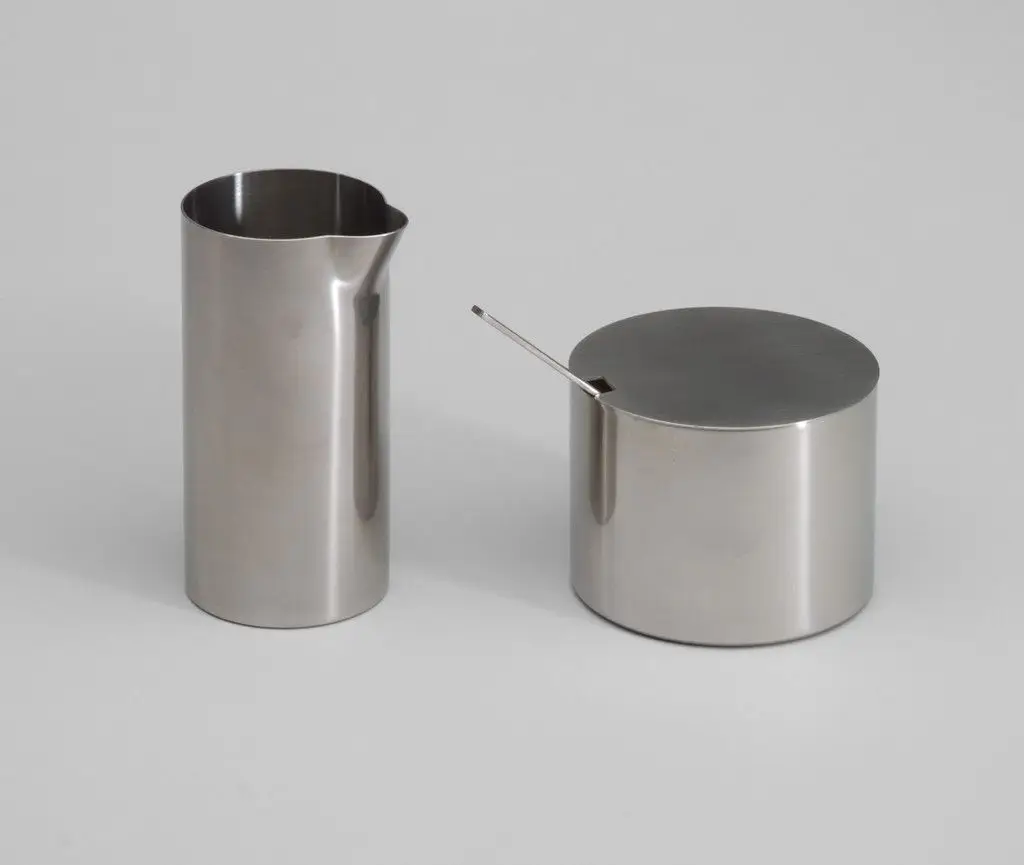 Cylinda Sugar Bowl and Creamer by Arne Jacobsen