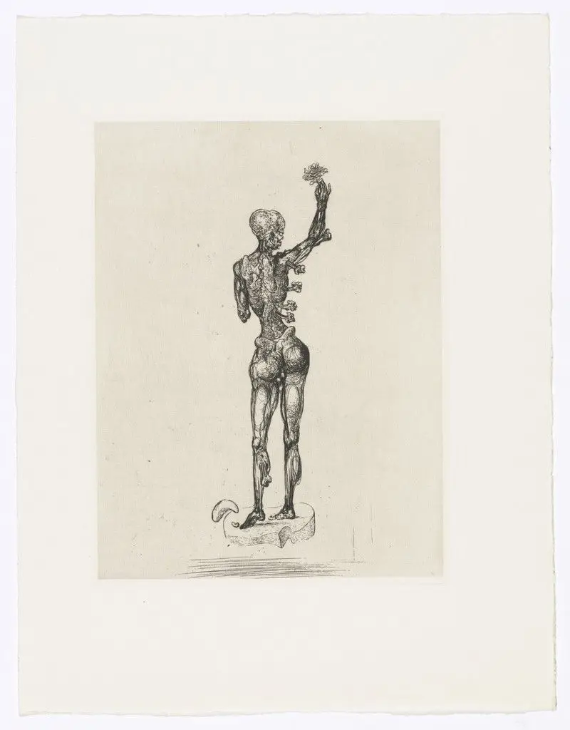 Plate (facing page 58) from Les Chants de Maldoror (The Songs of Maldoror) by Salvador Dalí