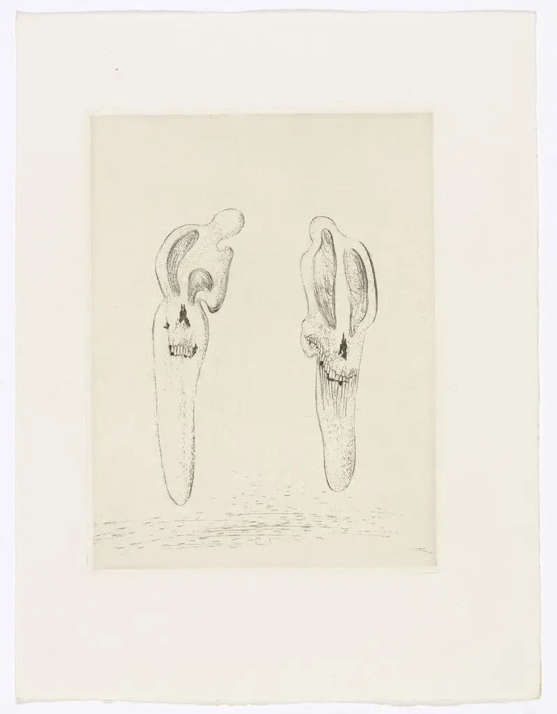 Plate (facing page 82) from Les Chants de Maldoror (The Songs of Maldoror) by Salvador Dalí