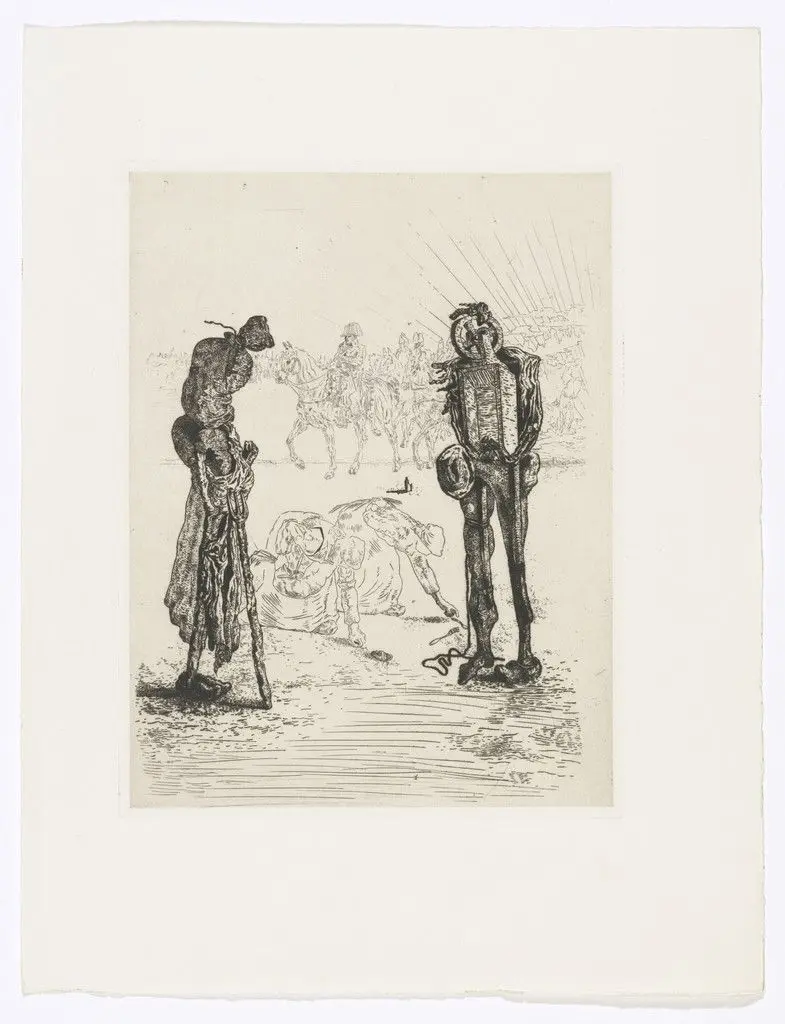 Plate (facing page 106) from Les Chants de Maldoror (The Songs of Maldoror) by Salvador Dalí