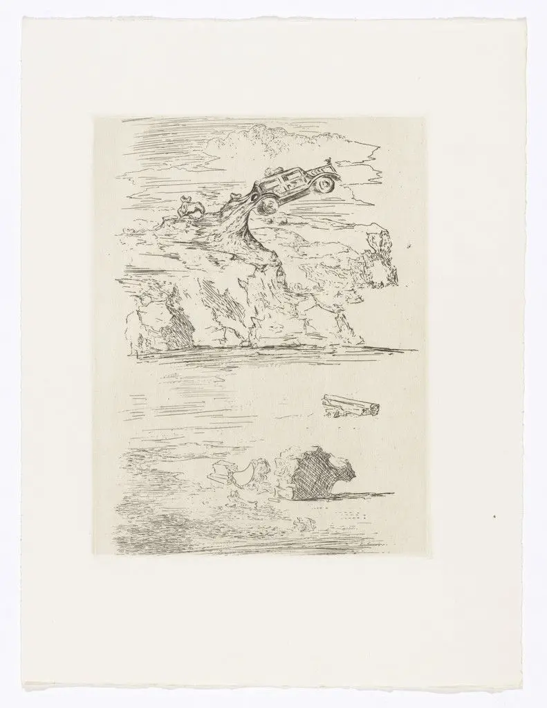 Plate (facing page 164) from Les Chants de Maldoror (The Songs of Maldoror) by Salvador Dalí
