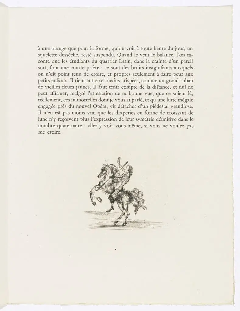 Tailpiece (page 207) from Les Chants de Maldoror (The Songs of Maldoror) by Salvador Dalí