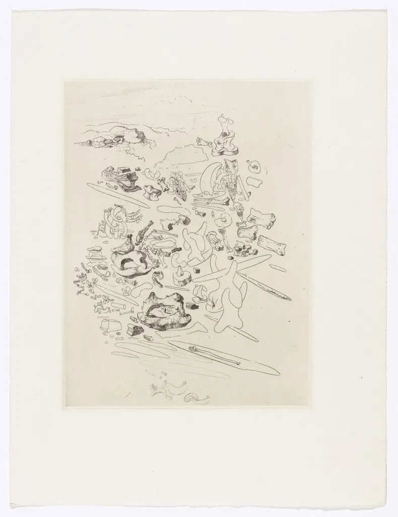 Plate (facing page 28) from Les Chants de Maldoror (The Songs of Maldoror) by Salvador Dalí