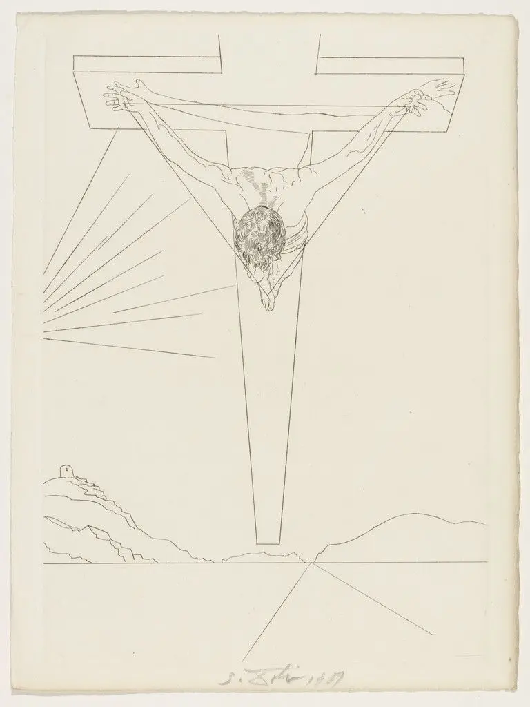 Plate (supplementary suite) from Manifeste Mystique (Mystic Manifesto) by Salvador Dalí