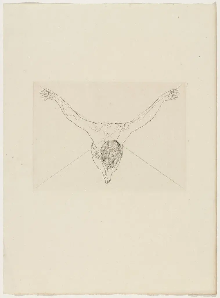 Plate (supplementary suite) from Manifeste Mystique (Mystic Manifesto) by Salvador Dalí