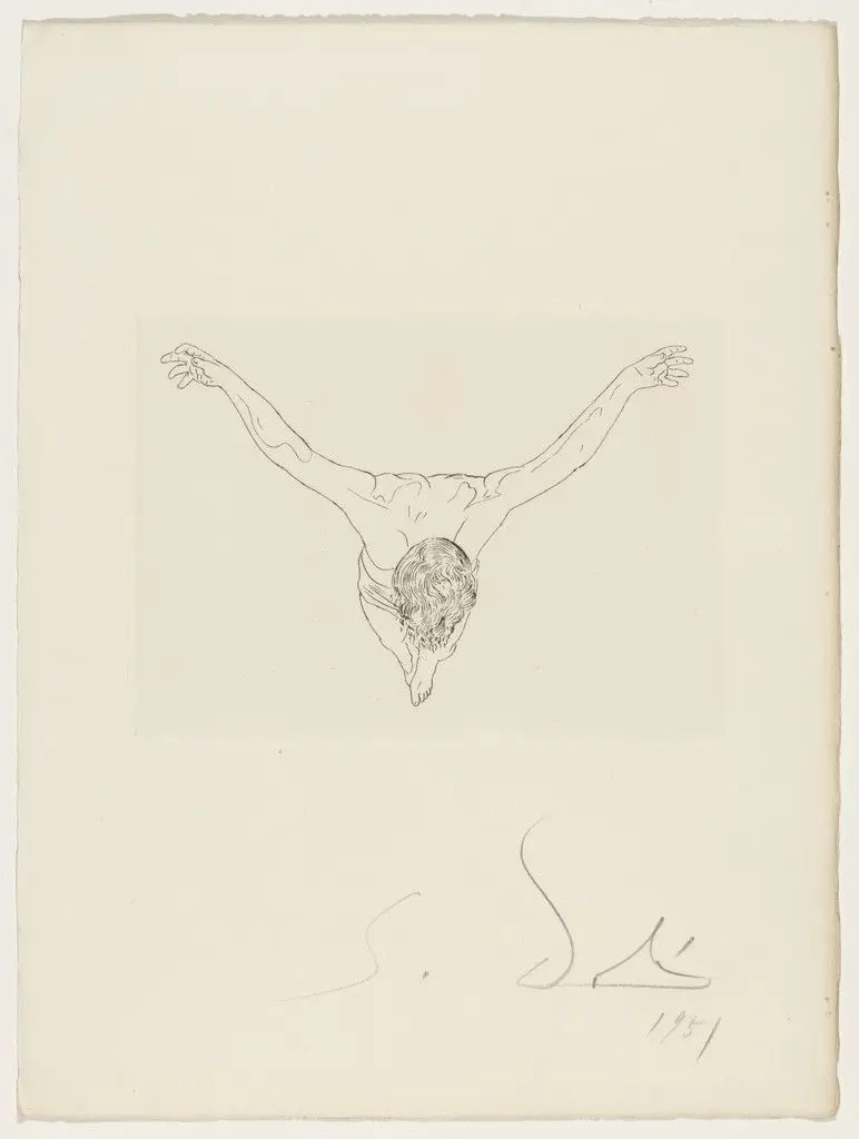 Plate (supplementary suite) from Manifeste Mystique (Mystic Manifesto) by Salvador Dalí