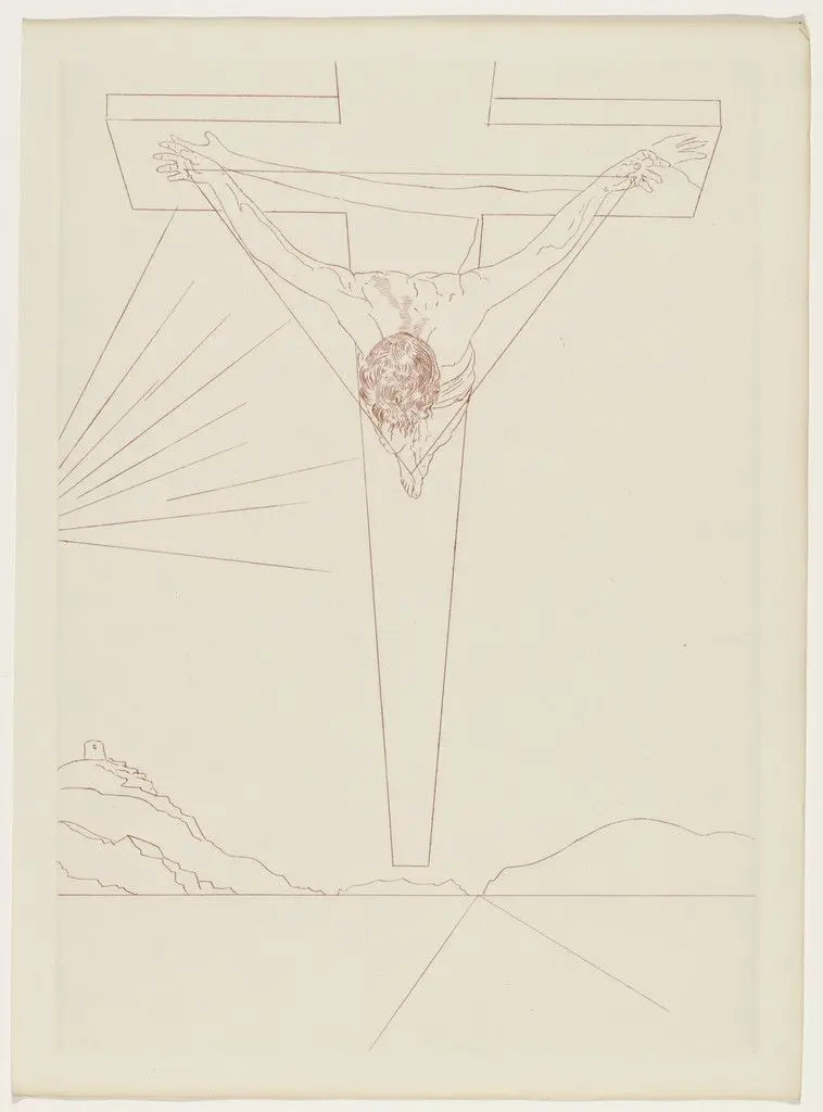 Plate (supplementary suite) from Manifeste Mystique (Mystic Manifesto) by Salvador Dalí