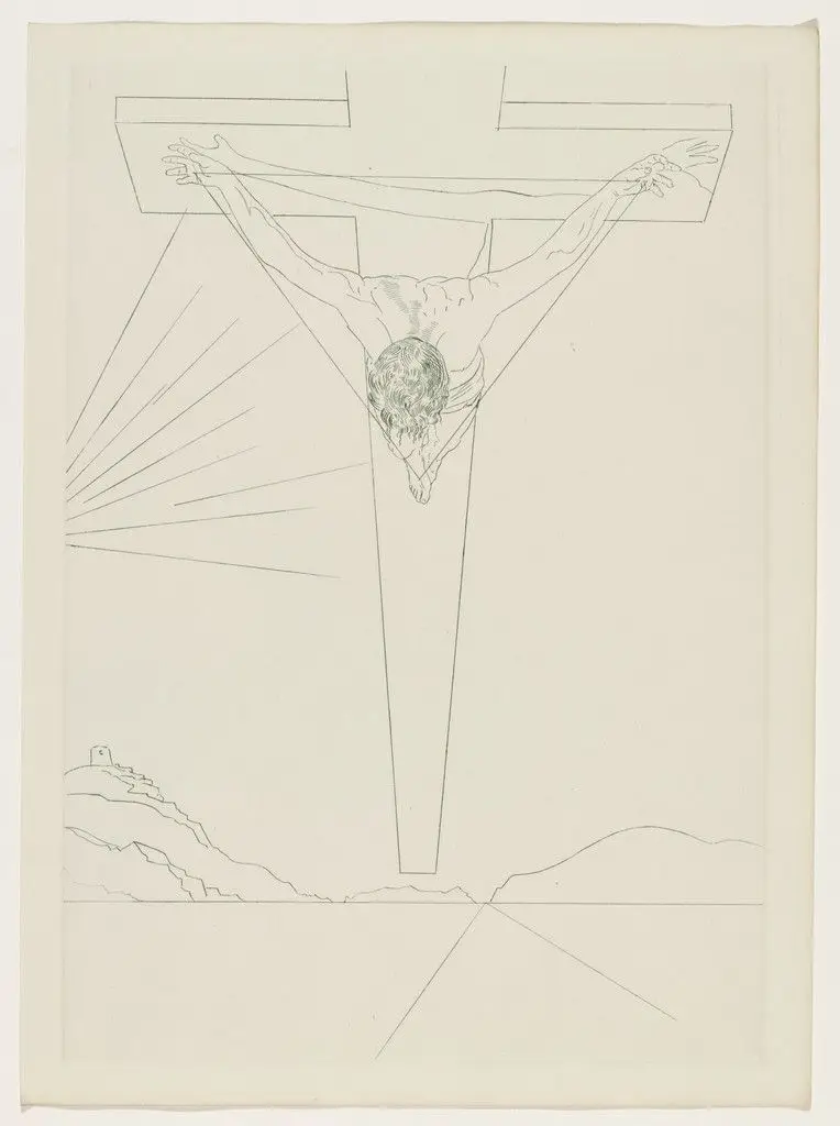 Plate (supplementary suite) from Manifeste Mystique (Mystic Manifesto) by Salvador Dalí