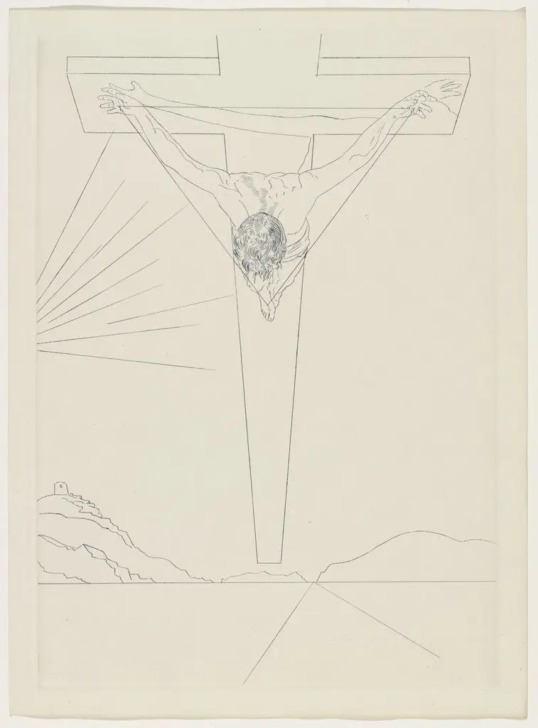 Plate (supplementary suite) from Manifeste Mystique (Mystic Manifesto) by Salvador Dalí
