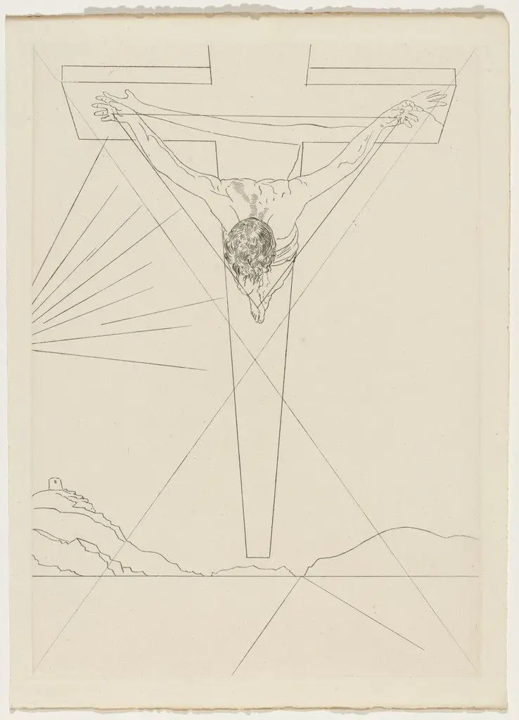 Plate (supplementary suite) from Manifeste Mystique (Mystic Manifesto) by Salvador Dalí