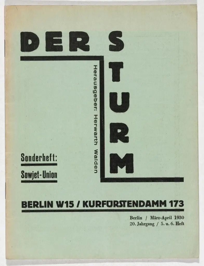 Der Sturm. Sonderheft: Sowjet-Union by Unidentified
