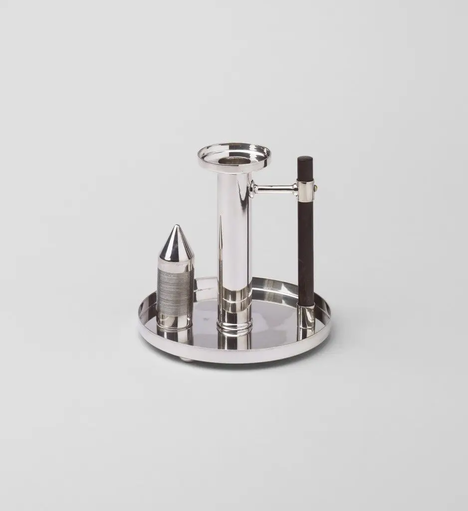 Candleholder by Christopher Dresser, Hukin & Heath, Birmingham, England