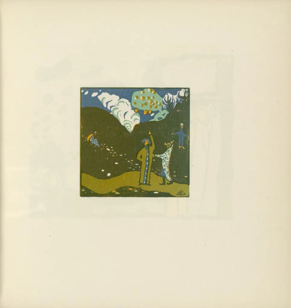 Apple Tree (Apfelbaum) (plate, folio 39) from Klänge (Sounds) by Vasily Kandinsky
