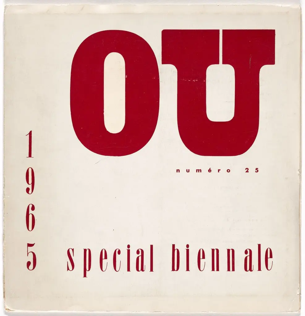 Revue OU Cinquième Saison, no. 25 by Various Artists, François Dufrêne, Ian Hamilton Finlay, Henri Chopin, Gianni Bertini, John Giorno, Brion Gysin, Bernard Heidsieck, Paul-Armand Gette, Jean-Clarence Lambert, Jean-Jacques Lévêque, Gabriel Paris, Dora Feilane, Serge Béguier, Laura Sheleen, Alain Jouffroy, Rodolfo Krasno