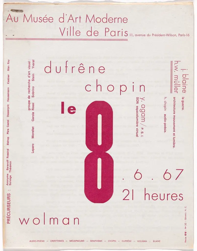 Revue OU Cinquième Saison, no. 32 by Various Artists, François Dufrêne, Henri Chopin, Gil J Wolman, Julien Blaine