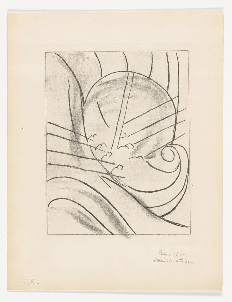 Aeolus (plate 2) from Ulysses by Henri Matisse