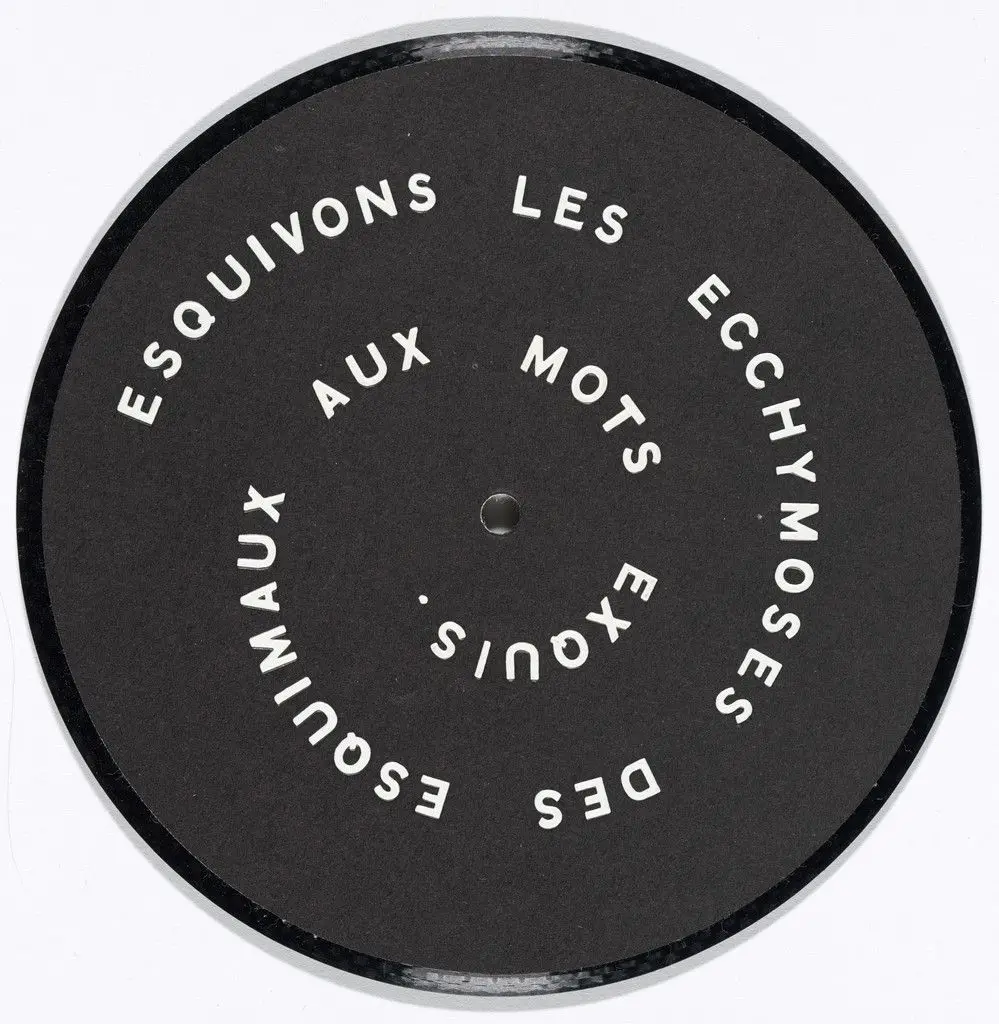 Esquivons Les Ecchymoses des Esquimaux aux Mots Exquis by Marcel Duchamp