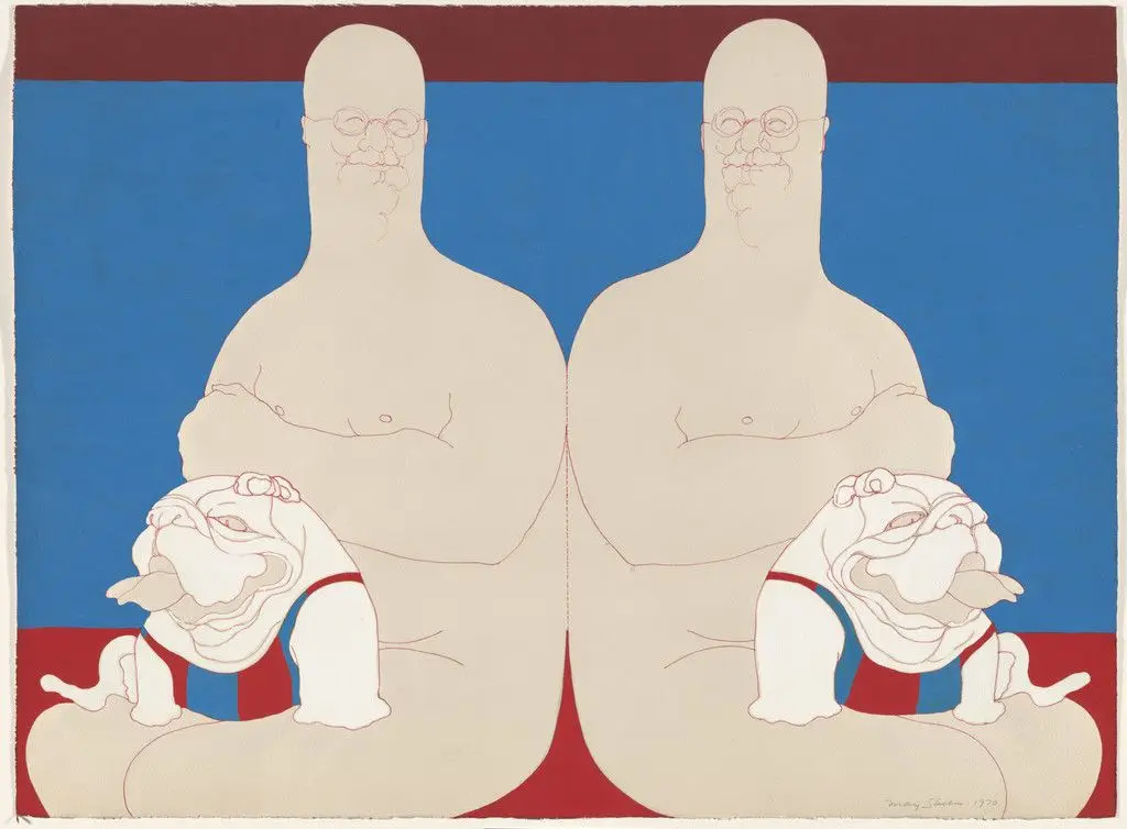 Big Daddy (Beach Scene) by May Stevens