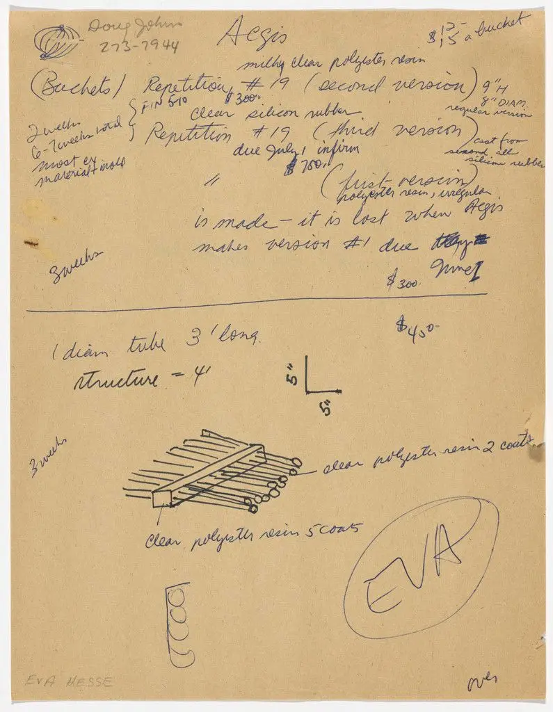 Studies for Repetition #19 by Eva Hesse