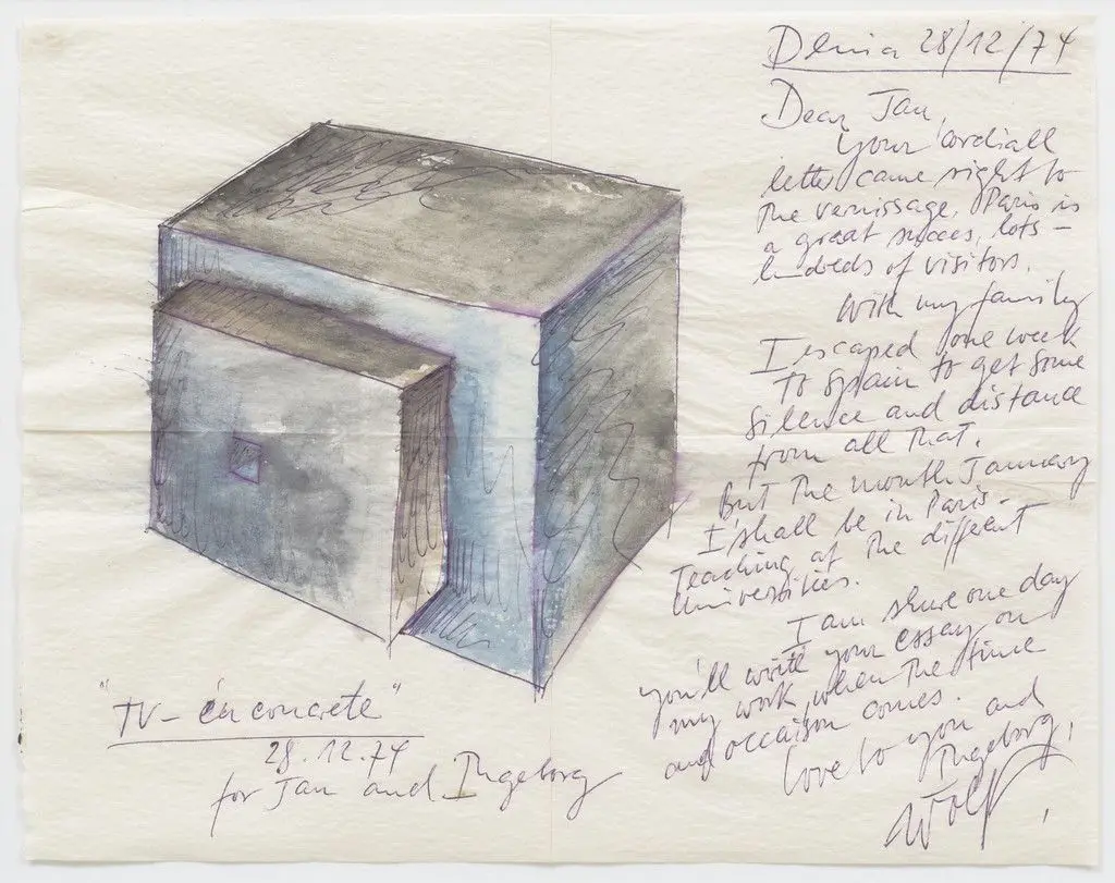 T.V. - En Concrete by Wolf Vostell