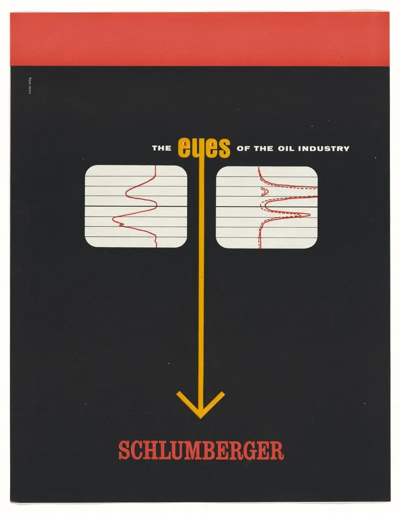 Advertisement for Schlumberger by Elaine Lustig Cohen