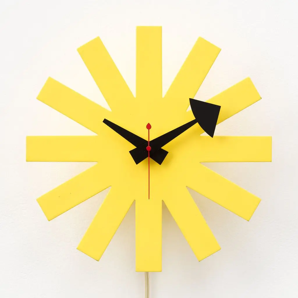 Asterisk Wall Clock by George Nelson, George Nelson Associates