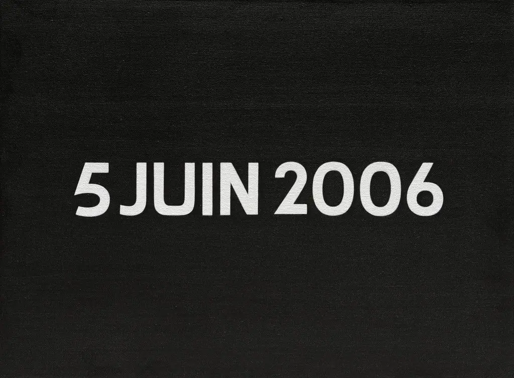 5 JUIN 2006 by On Kawara