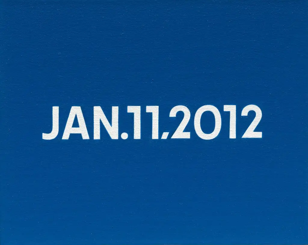 JAN. 11, 2012 by On Kawara