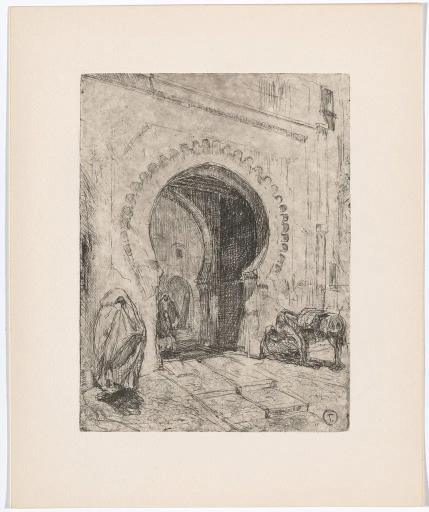 Gate in Tangier by Henry Ossawa Tanner