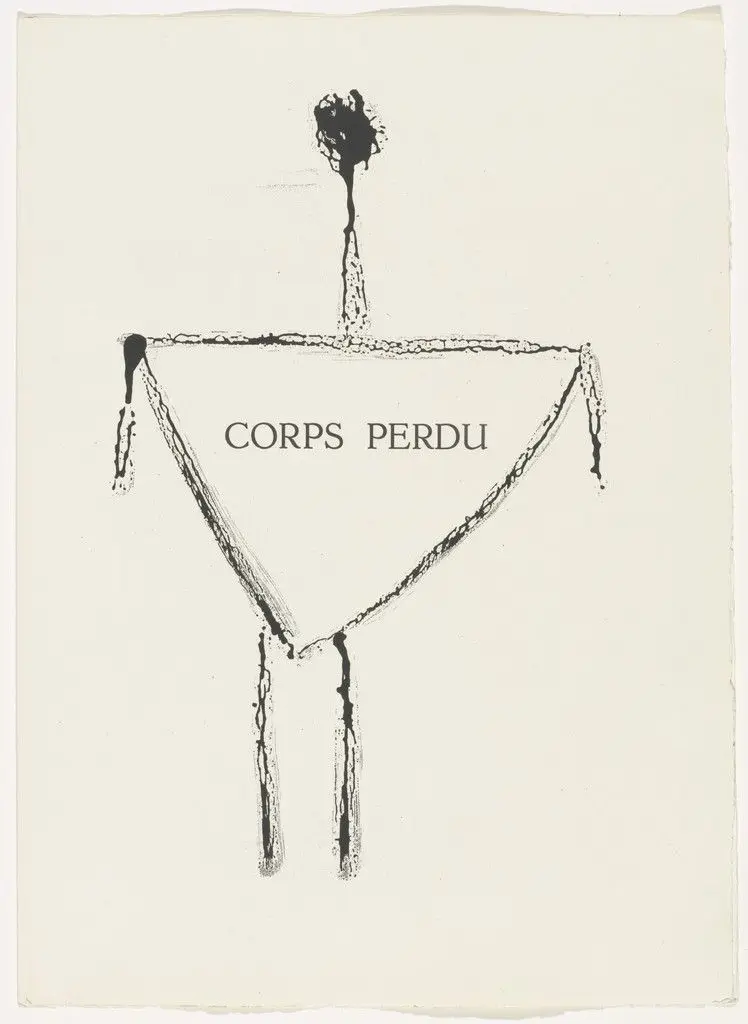"Lost Body" (chapter title, page 49) from Corps perdu by Pablo Picasso