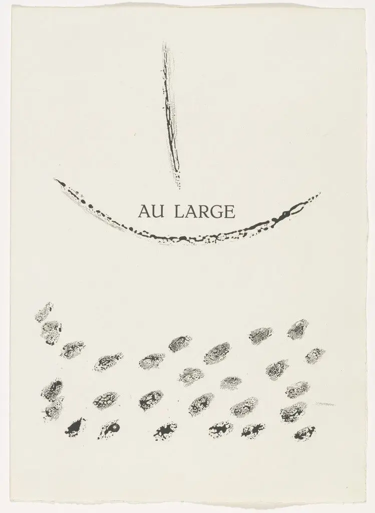 "Away" (chapter title, page 73) from Corps perdu by Pablo Picasso