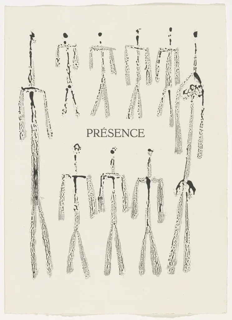 "Présence" (chapter title, page 13) from Corps perdu by Pablo Picasso