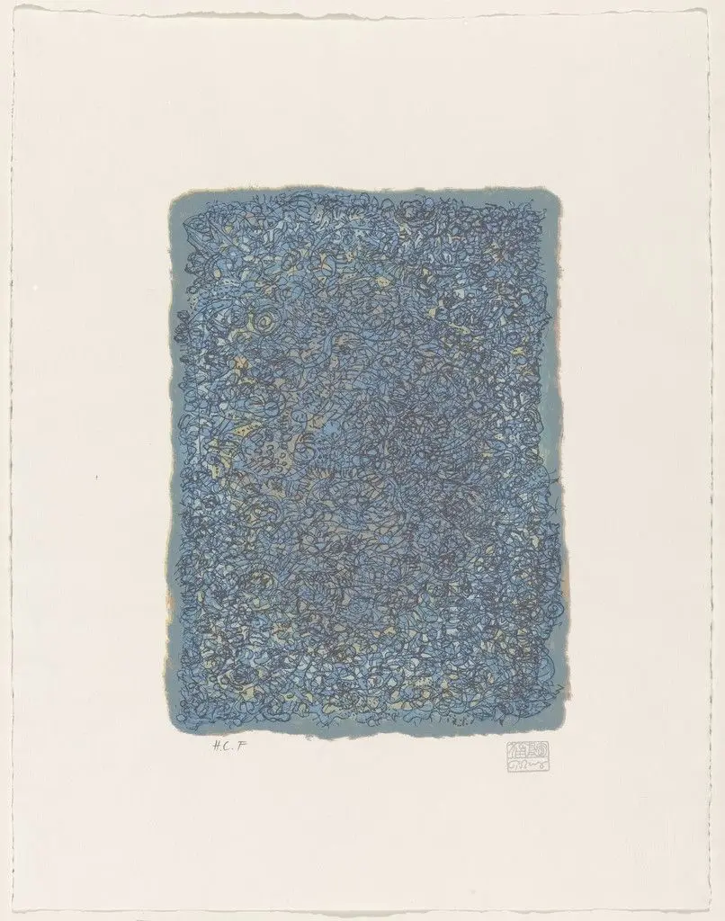Entwined Lines, plate III from Meanders by Mark Tobey