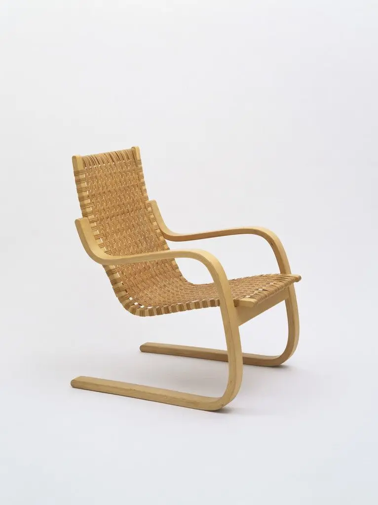Cantilevered Armchair (model 406) by Alvar Aalto