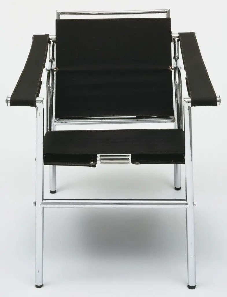Armchair with a Tilting Back (Siège à Dossier Basculant) by Le Corbusier (Charles-Édouard Jeanneret), Pierre Jeanneret, Charlotte Perriand