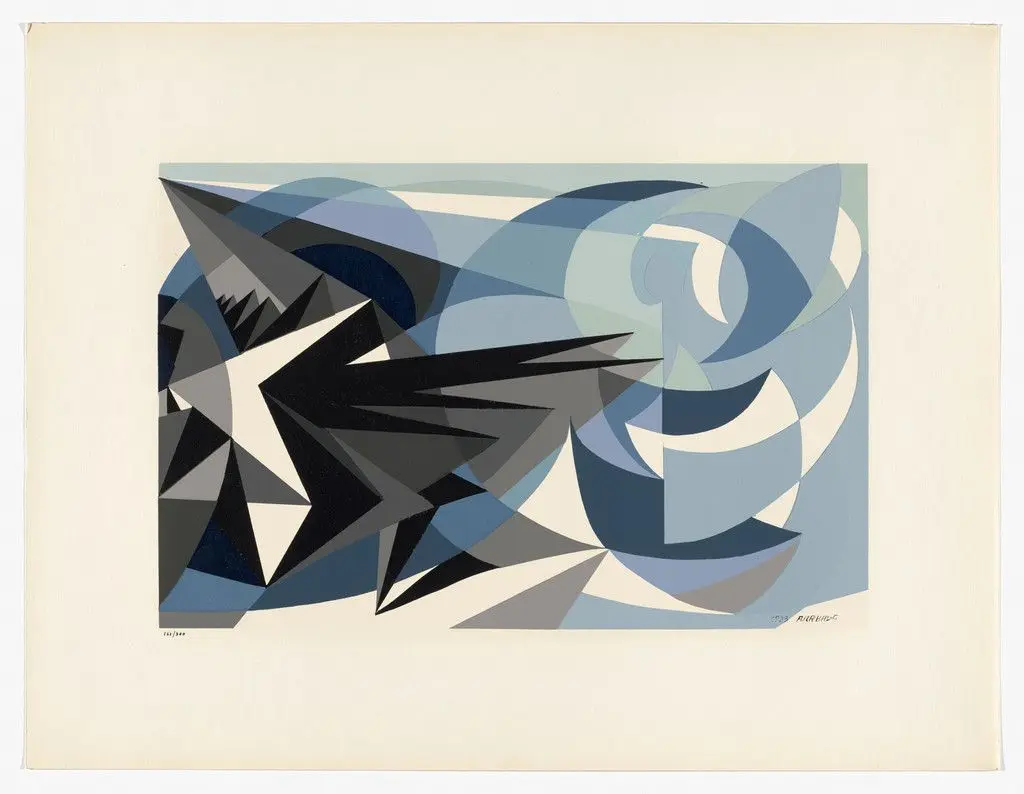 Futuristic Painting (Peinture futuriste) from Art of Today, Masters of Abstract Art (Art d'aujourd'hui, maîtres de l'art abstrait), Album I by Giacomo Balla
