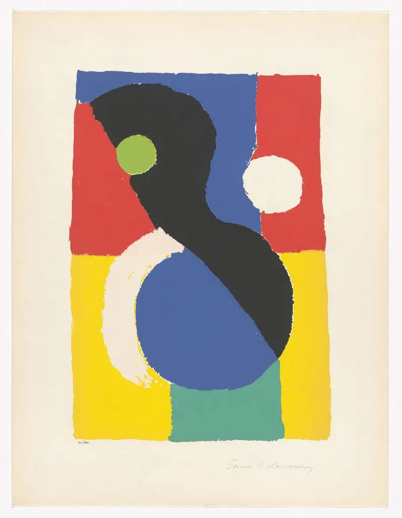 Gouache from Art of Today, Masters of Abstract Art (Art d'aujourd'hui, maîtres de l'art abstrait), Album I by Sonia Delaunay