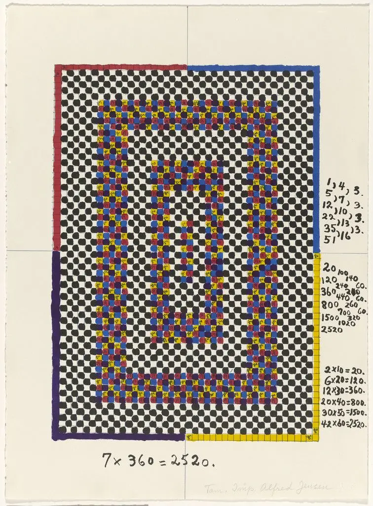 In-text plate (folio 11) from A Pythagorean Notebook by Alfred Jensen