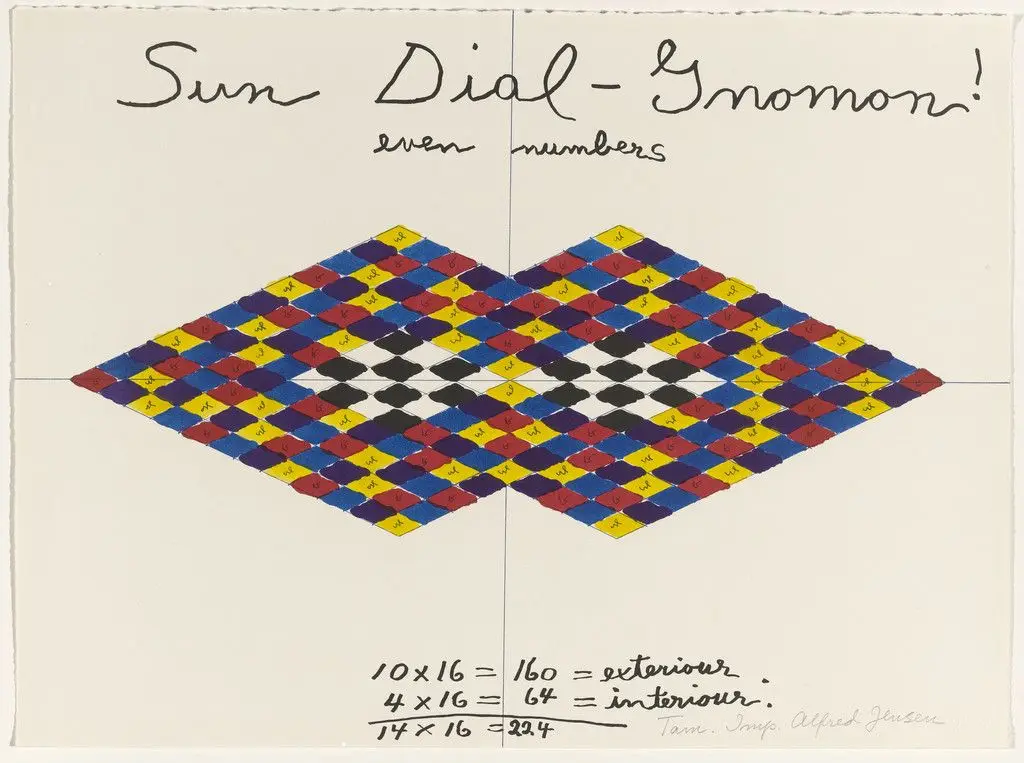 In-text plate (folio 16) from A Pythagorean Notebook by Alfred Jensen