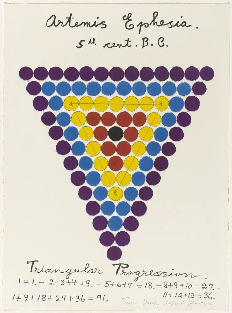 In-text plate (folio 20) from A Pythagorean Notebook by Alfred Jensen