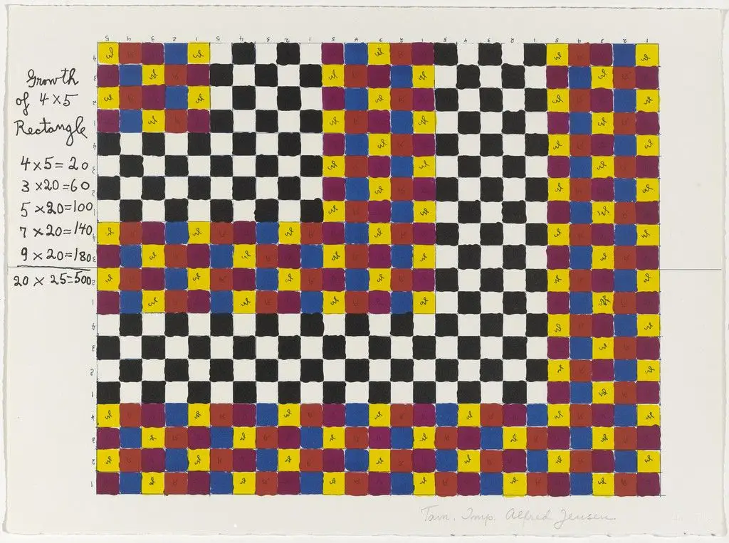 In-text plate (folio 4) from A Pythagorean Notebook by Alfred Jensen