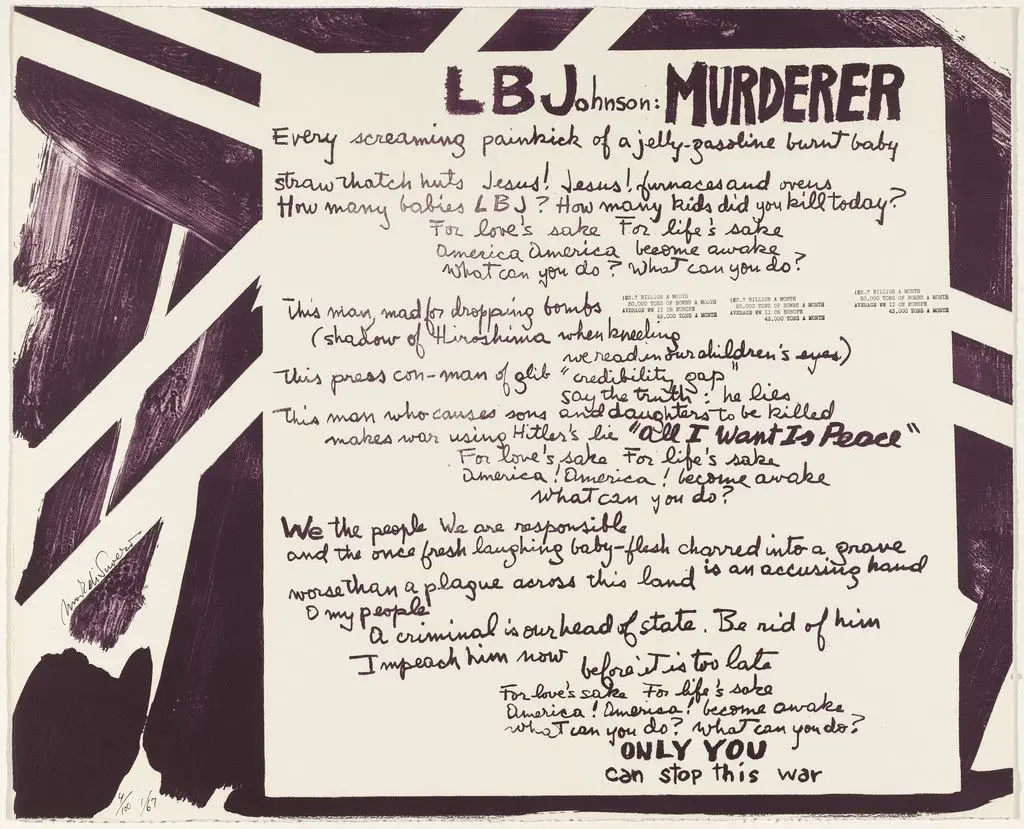 Untitled from Artists and Writers Protest against the War in Vietnam by Mark di Suvero