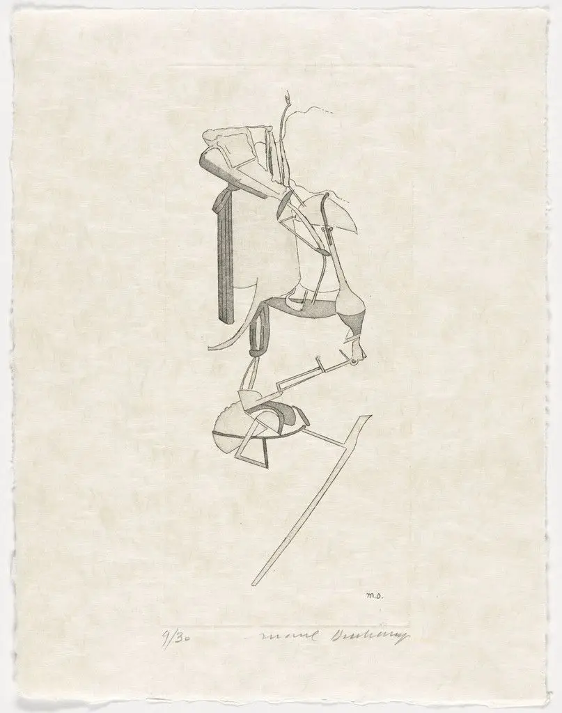 Duplicate of The Bride (supplementary suite, plate 4) from The Large Glass and Related Works, Vol. 1 by Marcel Duchamp