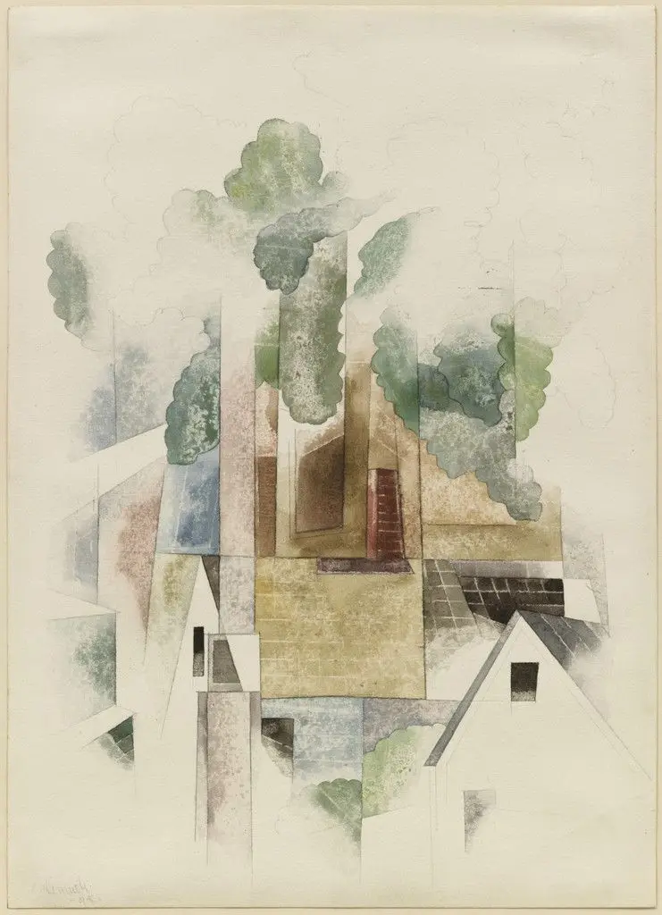 Early Houses, Provincetown by Charles Demuth