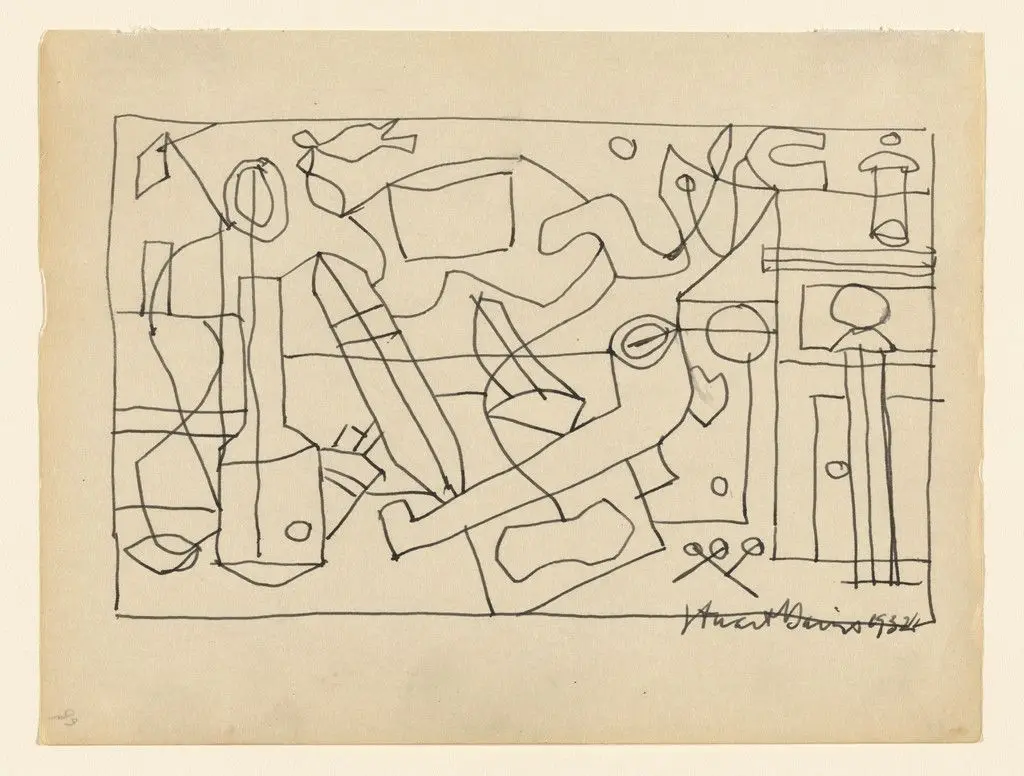 Study for Radio City Music Hall Mural by Stuart Davis